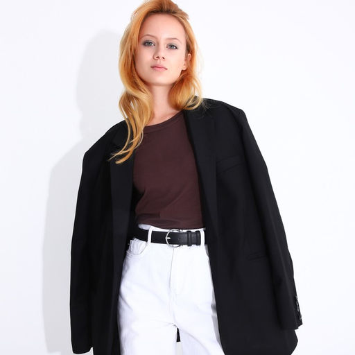 Ремень, ширина 3,5 см, винт, цвет чёрный - Simaland фото 3