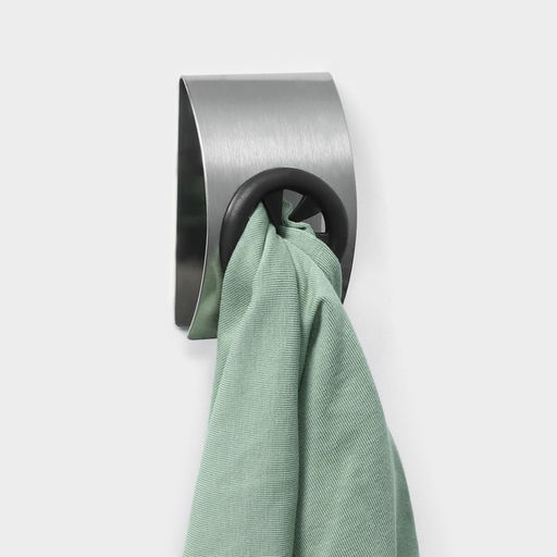 Цена за 2 шт. Крючок - держатель самоклеящийся SAVANNA Chrome Loft, для салфеток и полотенец, металл, 385 см, хромированный  фото 5