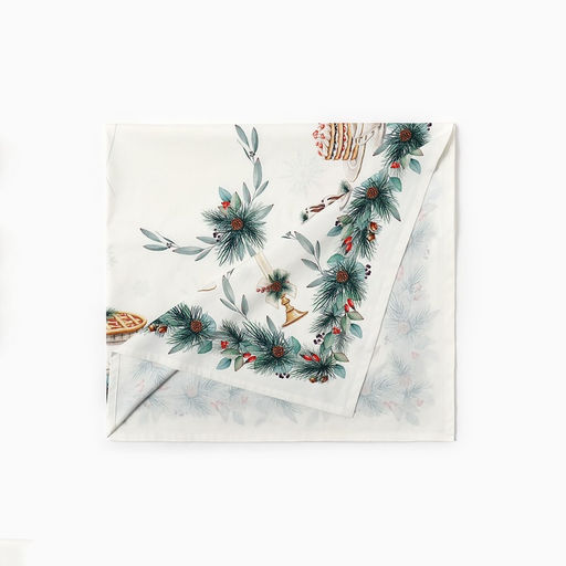 Скатерть новогодняя «Этель» New Years treat, 150×180 см +/-3 см с ВГМО, 100% хлопок, саржа 190 г/м²