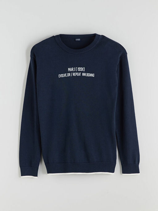 Bisiklet Yaka Erkek ?ocuk Triko Kazak