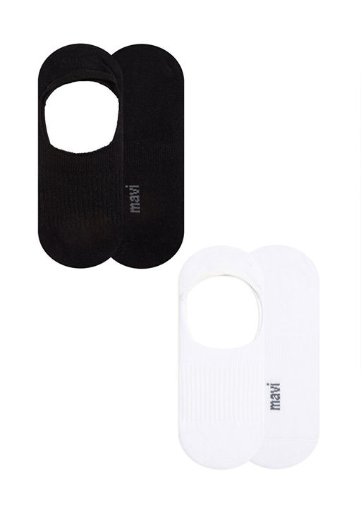 2li Siyah Beyaz Babet Corab? Seti - Mavi фото 8