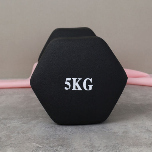 Гантель неопреновая Woohooo Warm Up / WU-5В / 5 кг / черный / уп4 - ГалеонТрейд фото 2