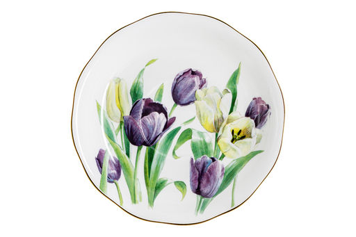 Пара чайная, 2 перс, 4 пр, 180 мл, белая, с золотистым кантом, Тюльпаны, Summer garden - Anna lafarg фото 7