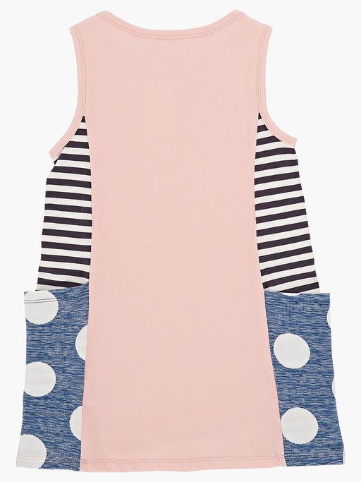 Платье для девочки UD 1408 син/розовый - Mini maxi фото 4