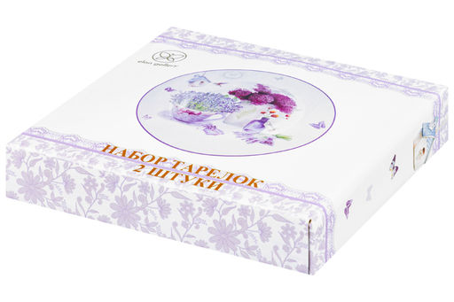 Набор тарелок 2 пр. 300 мл 21,5*21,5*3 см Лаванда глубокие NEW BONE CHINA - Elan gallery фото 11