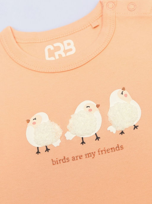 CRB wear / CWBG 64003-47-430 Футболка для девочки,персик  фото 2