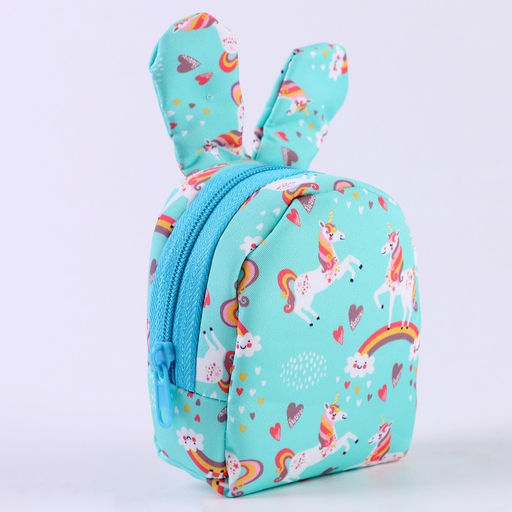 Брелок Рюкзак-зайка, 10 см, цвет голубой - Simaland фото 2