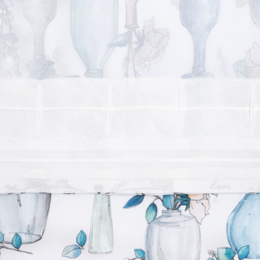 Шторы для кухни с подхватами Этель Flower mood, 145×180 см, комплект - 2 шт.