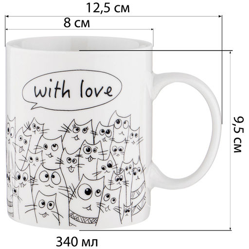 КРУЖКА LEFARD КОТОМАНИЯ 340 МЛ  фото 3