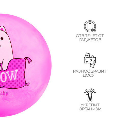 Мяч детский ZABIAKA MEOW, d=22 см, 60 г  фото 7