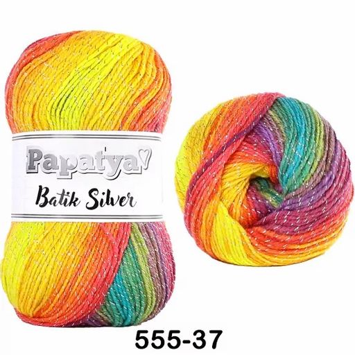 BATIK SILVER PAPATYA - Kamgarn фото 14