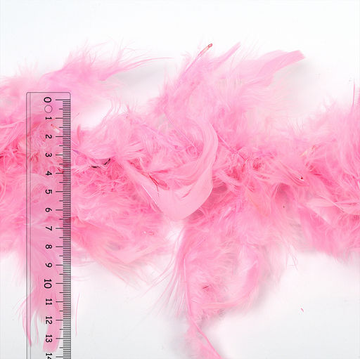 Боа - перо TBY арт.50-13 уп.503г цв.розовый уп.2м