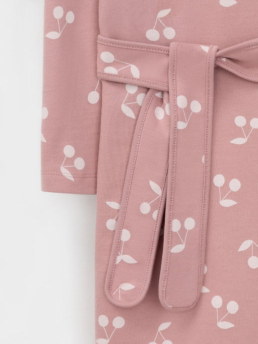 К 5763/серая пудра,крупная вишня халат дет