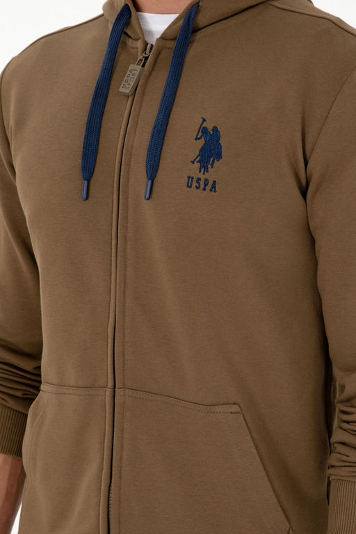 Мужской свитшот цвета хаки - U.s. polo assn фото 7