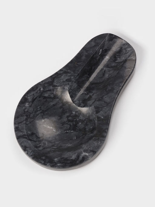 Подставка под ложку Magistro Marble, мрамор, 16.5×10×1.8 см, чёрная