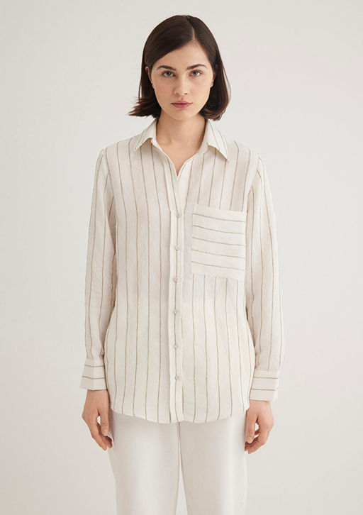 Beyaz Gomlek - Mavi фото 5