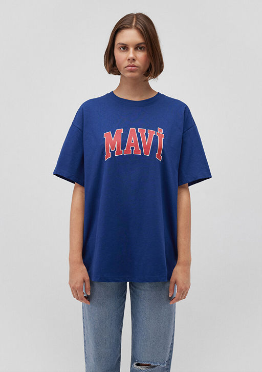 Mavi Logo Bask?l? Lacivert Tisort  фото 3