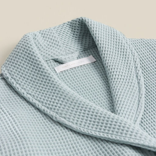 Халат вафельный мужской SL HOME: Basic «Аззура», размер M, хлопок 100%, мятный