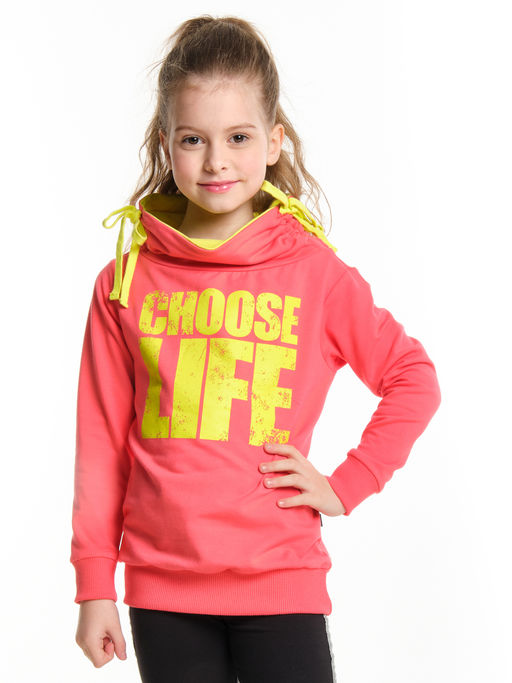 Толстовка с принтом для девочки UD 0483 бирюза - Mini maxi фото 6