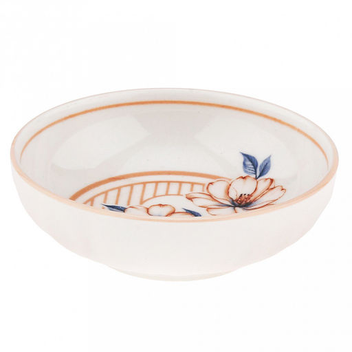 Магнолия Блюдце-розетка для варенья фарфоровое д9,5см h3,1см, с деколью, отводка (Китай) - Домашняя мода фото 3