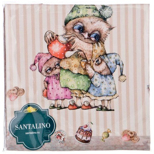 НАБОР САЛФЕТОК ИЗ 2-Х ШТ СОВУШКИ,40Х40СМ, 100 - Lefard фото 2