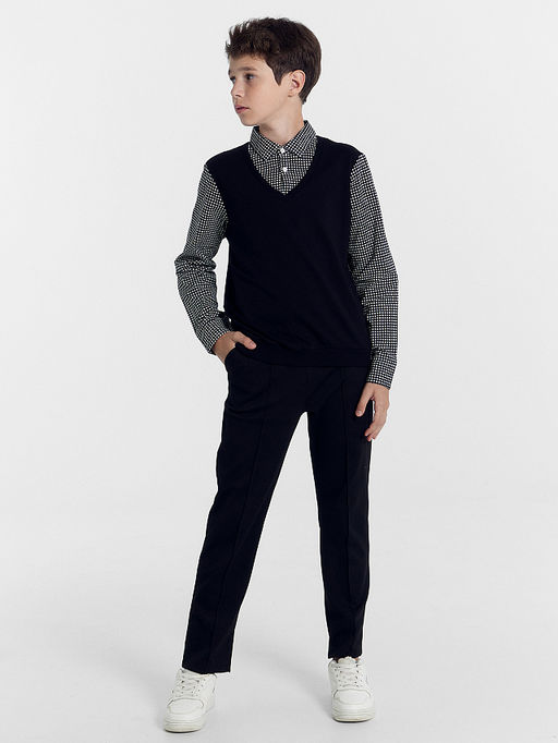 Брюки для мальчиков в черном цвете - Mark formelle фото 3