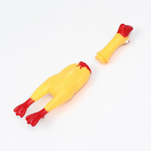 Игрушка пищащая Гусь для собак, 28 см, жёлтая - Пижон фото 6