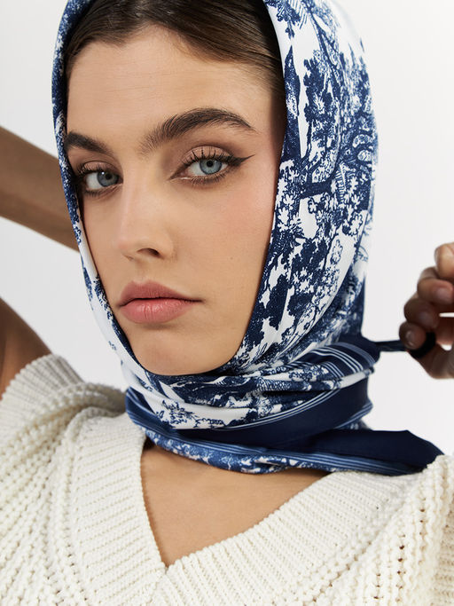 Большой, мягкий, тонкий и очень нежный платок с рисунком. - Tantino фото 7