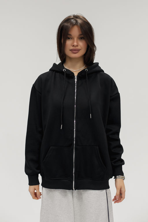 Худи на молнии с капюшоном