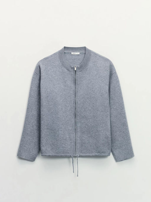 Оверсайз джемпер на молнии / Zarina фото 9