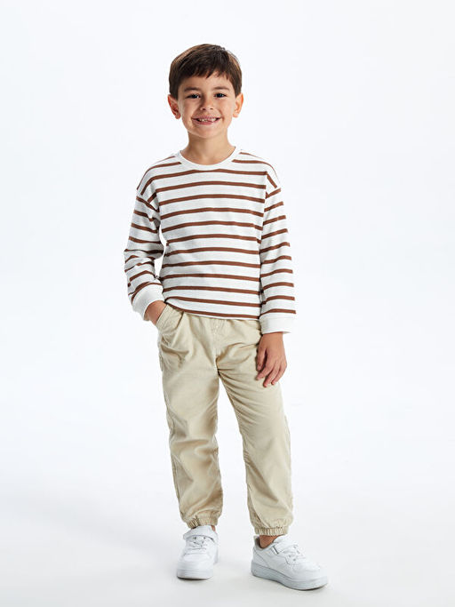 Beli Lastikli Basic Kadife Erkek ?ocuk Pantolon