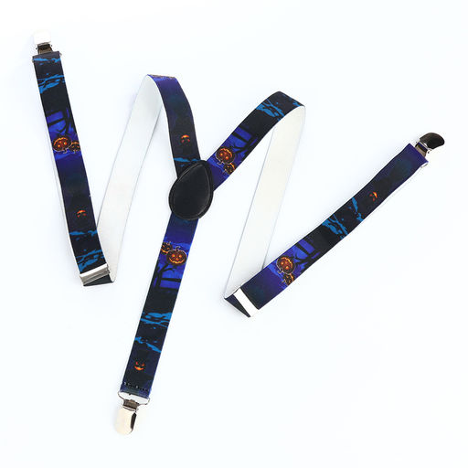 Подтяжки взрослые, ширина 2.5 см, синяя