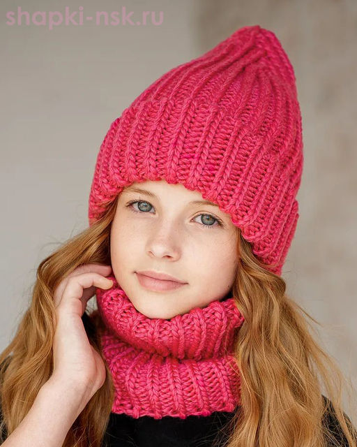 Q 193 D 193 Комплект флис (колпак+снуд) (52-54)