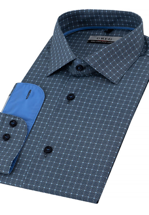 Сорочка мужская длинный рукав GREG 325/131/9383/Z/1p_GB  фото 3