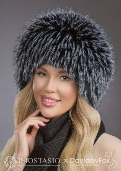 Шапка Сноп экомех енот блэк