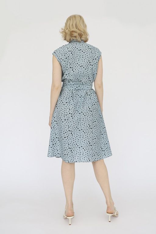 Платье из вискозы с поясом - Looklikecat фото 3