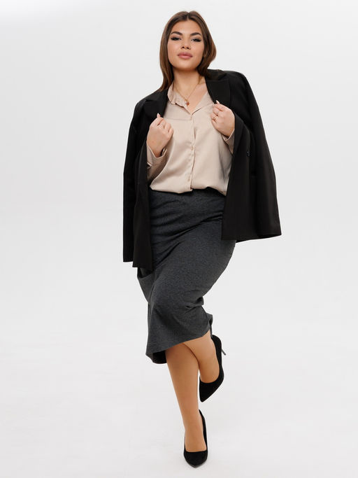 Юбка женская Ю-20 (футер с лайкрой) Винная - Elenatex фото 20