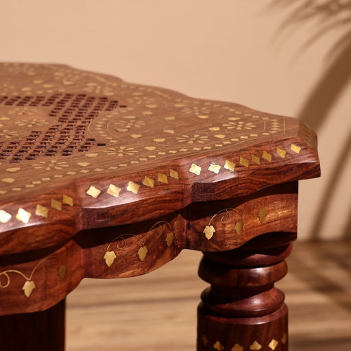 Столик кофейный, 38×38×38 см, дерево шишам