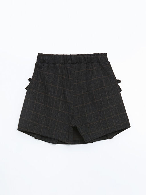 Beli Lastikli Ekose K?z ?ocuk ?ort Etek - Waikiki фото 3