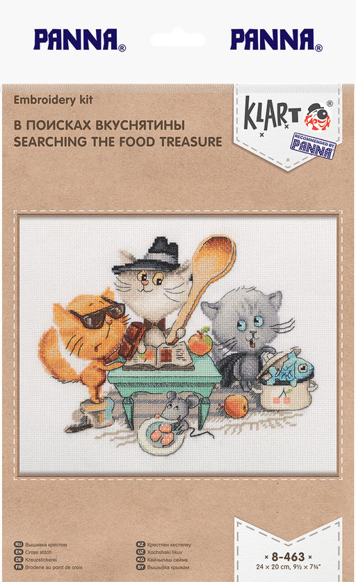 Klart набор для вышивания 8-463 В поисках вкуснятины 24 х 20 см