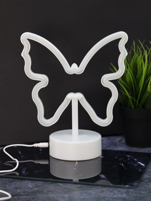 Неоновый LED ночник настольный "Butterfly", свечение mix (20*23,5 см)