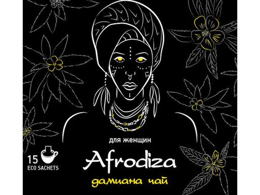 Камлёвъ Чай Afrodiza Дамиана, 75 г. (15 эко саше) - Камлевъ фото 2