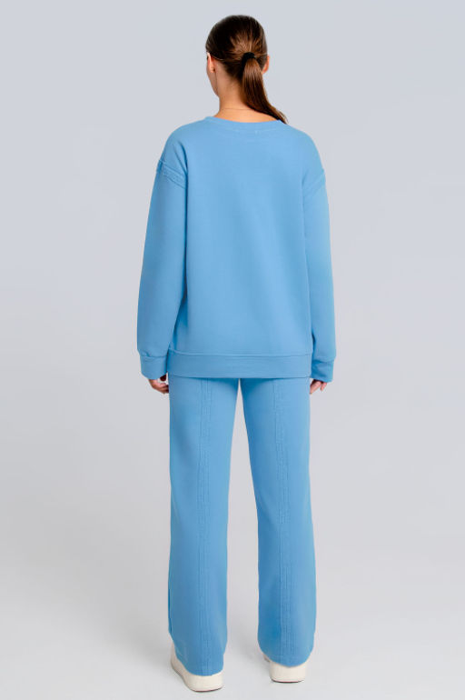 Арт. 2536 Костюм женский с брюками 44-52 (5 шт) Цвет:Голубой - Калинка фото 7