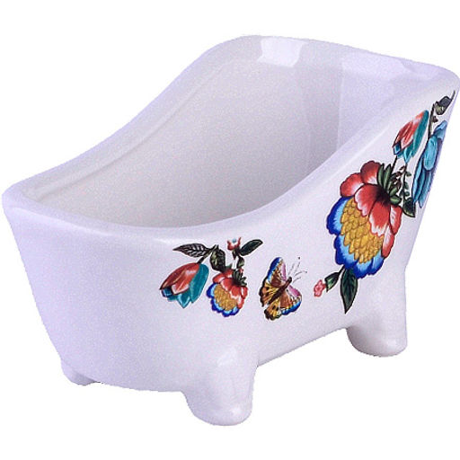 30800 Подставка для губки 170мл 12х6х6,2см Летний букет доломит LR (х72) - Mayer&boch фото 2