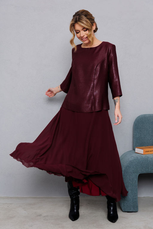 Платье AMORI 9821 вишня  фото 2