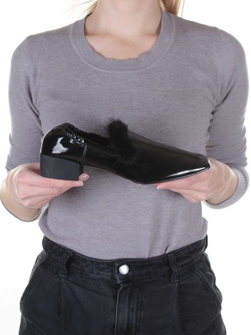 03-N18120S-2 BLACK Туфли женские (натуральная кожа) - Фабричный китай фото 2