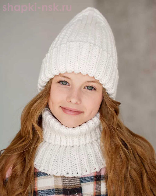 Q 193 D 193 Комплект флис (колпак+снуд) (52-54)