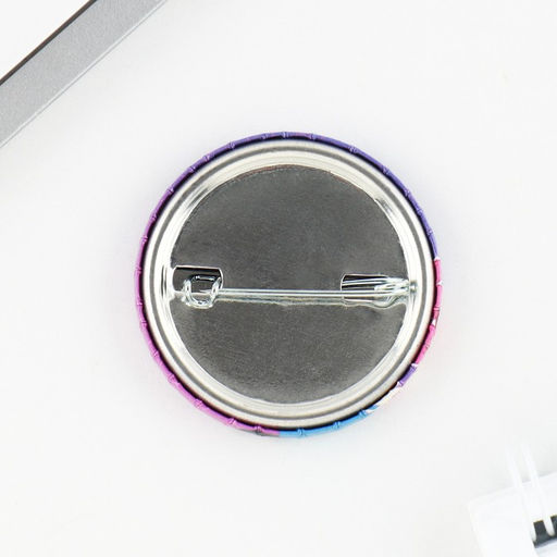 Цена за 10 шт. Значок закатной аниме Девушка с ушками, d=3.8 см