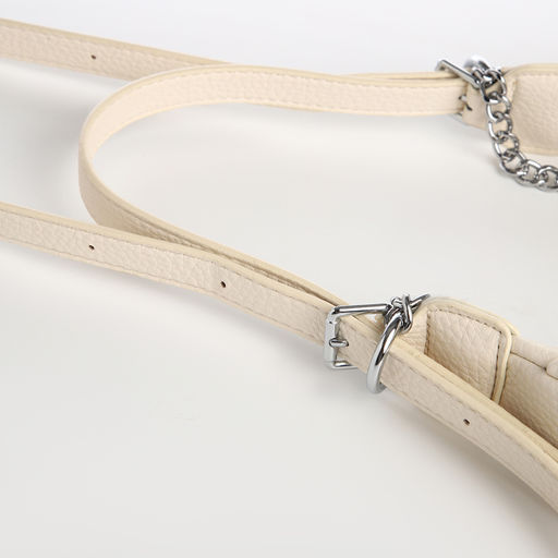 Сумка женская хобо на молнии, цвет молочный - Textura фото 7