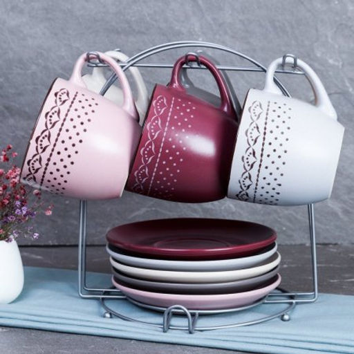 Чайный набор 12 предметов на подставке / 32577B /уп 6/ - Галеонтрейд фото 3